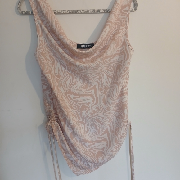 Bliss Swirl Patterned Tank Top in Soft Pink - Picture 9 of 9